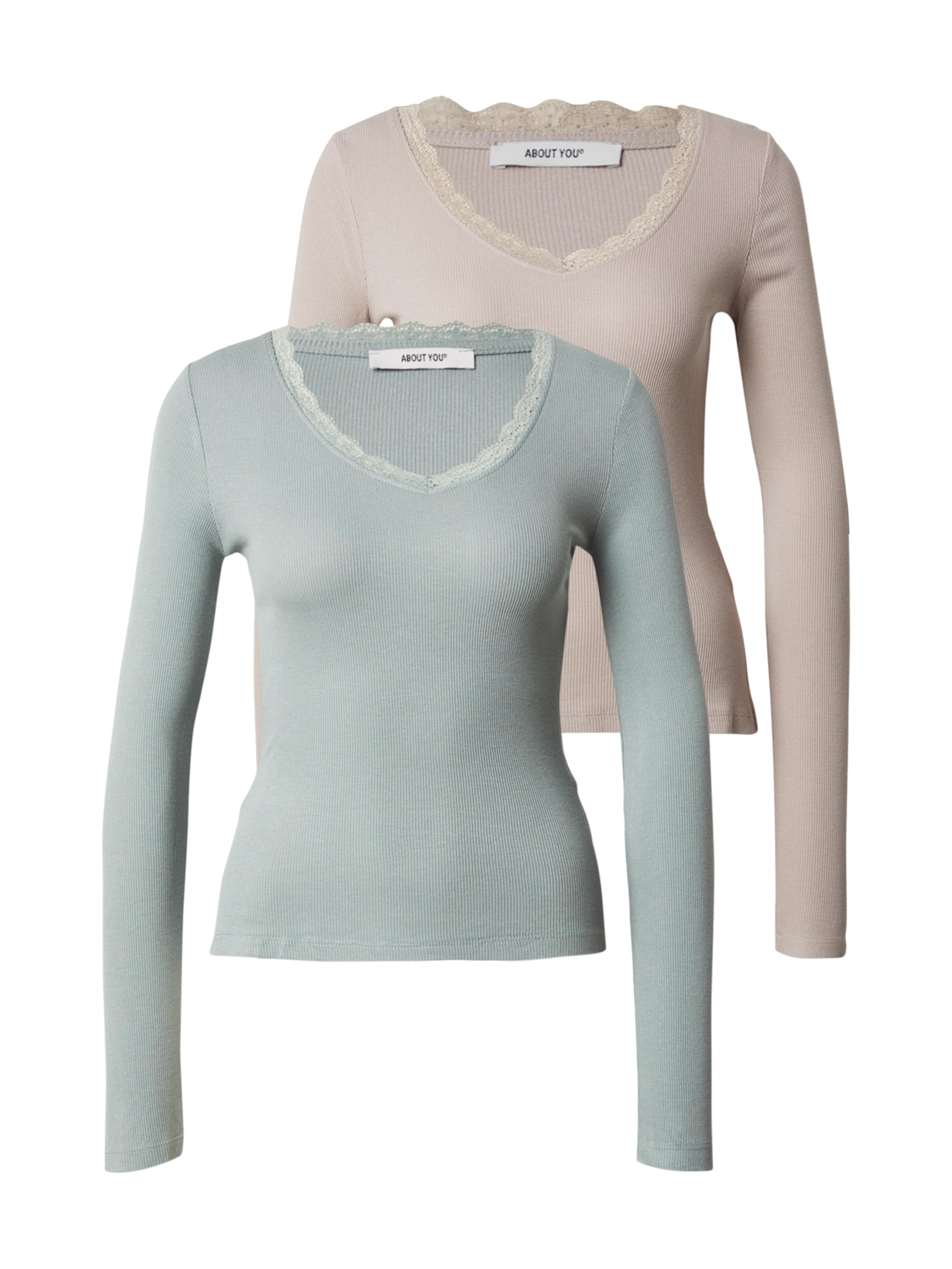 ABOUT YOU Shirt 'Line' in Beige: Vorderseite