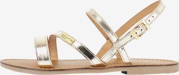 Les Tropéziennes Sandale in Gold: Vorderseite