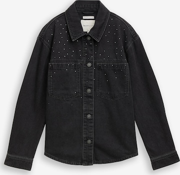 TOM TAILOR DENIM Демисезонная куртка в Черный: спереди