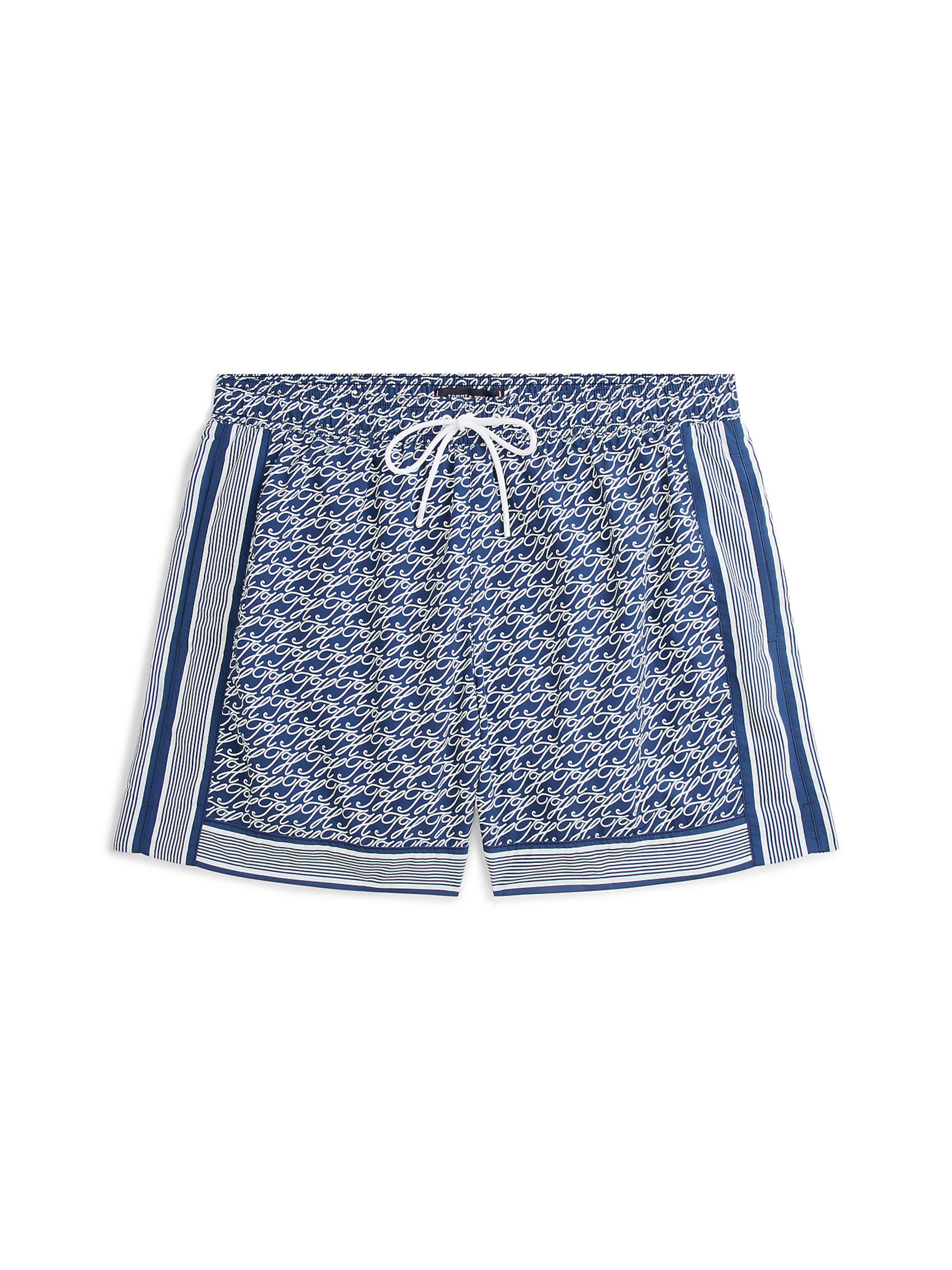 TOMMY HILFIGER Shorts de bain en bleu marine / blanc, Vue avec produit