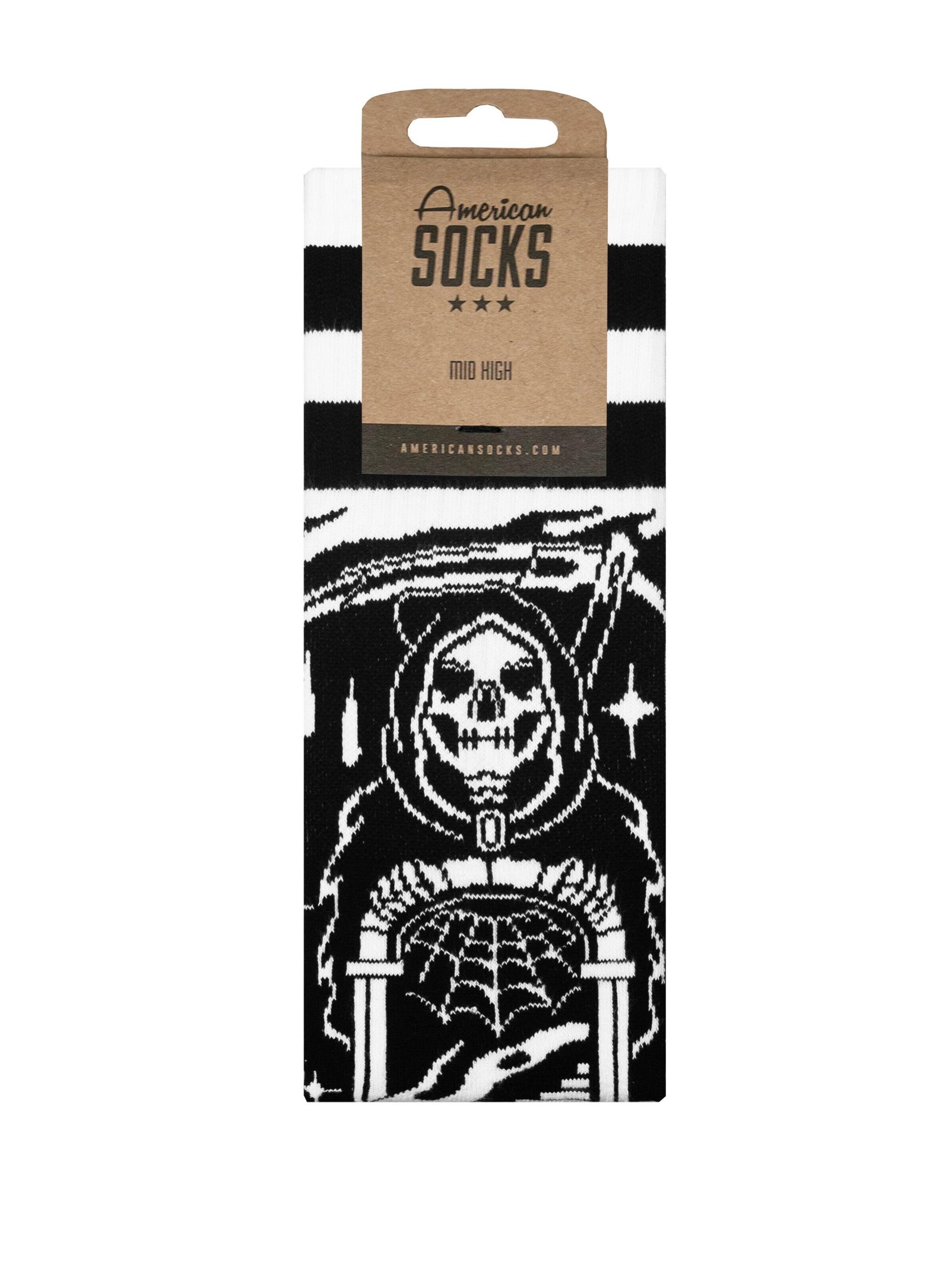 Calzino 'Death's door' di American Socks in nero
