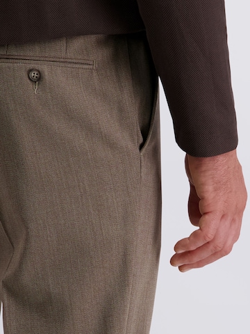 Regular Pantalon à plis 'Ryan' PIERRE CARDIN en marron