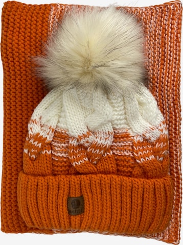 Kumixi - Gorra 'Set' en naranja: frente