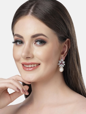 AVANT-GARDE PARIS Earrings 'Elenaina' in White