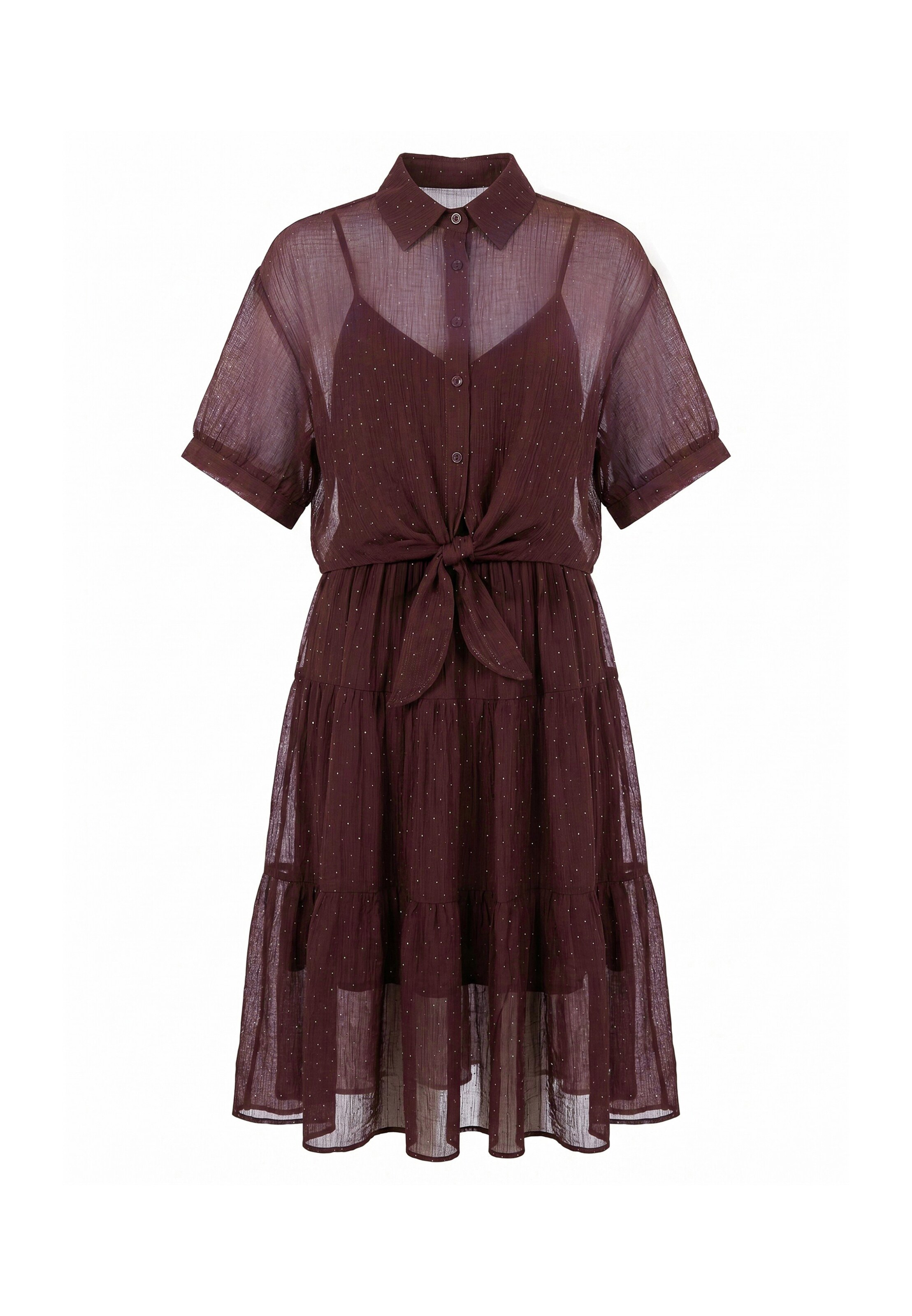 Robe usha BLACK LABEL en marron : devant