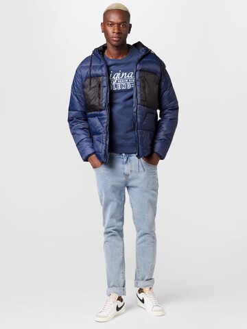 BLEND Winter Jacket in Blue