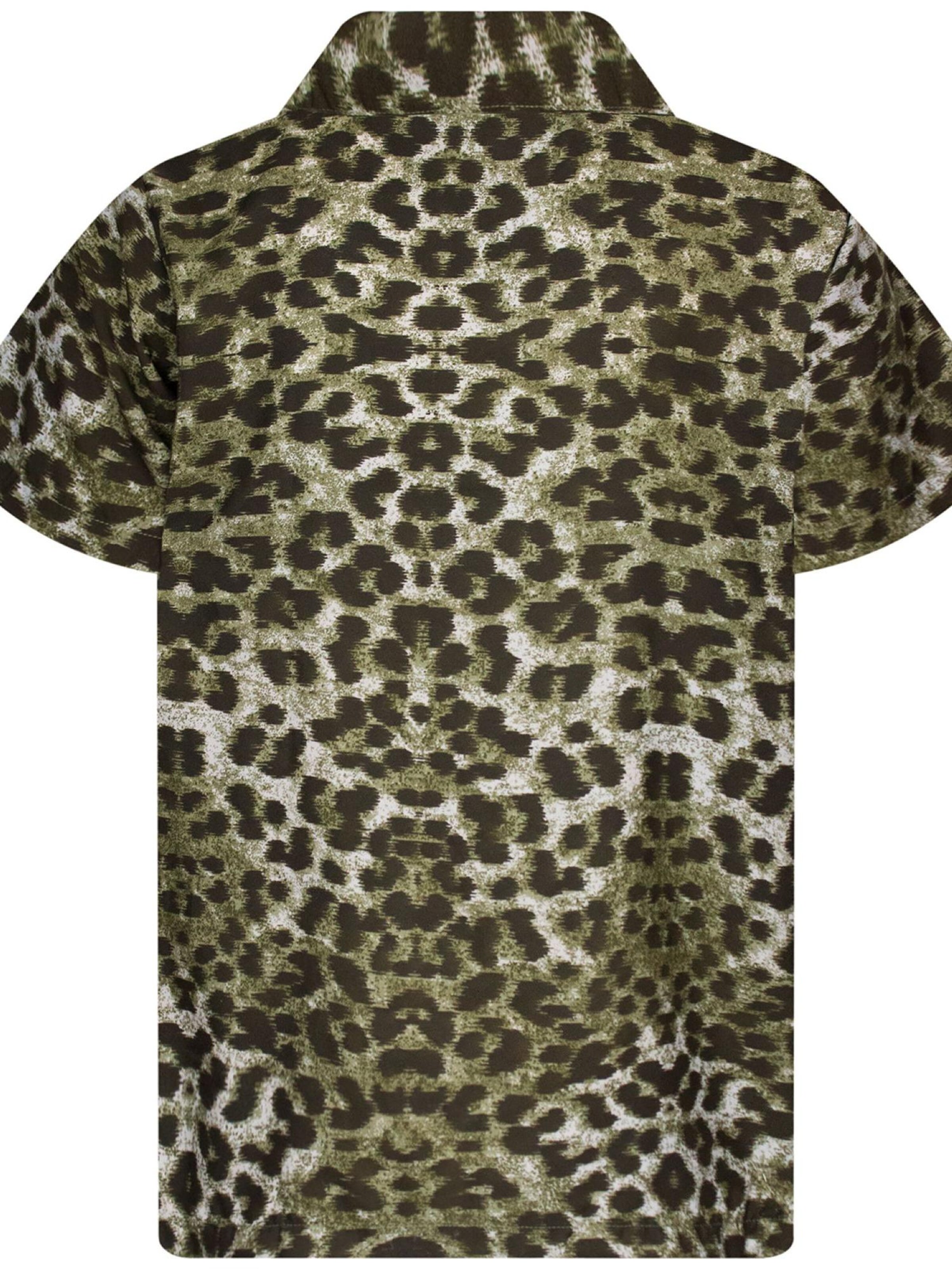 King Kameha Shirt 'Leopard'‌‌‌ in Braun
