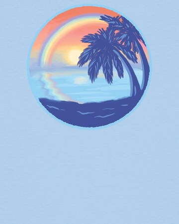 Watapparel Shirt ' Sunset Rainbow ' in Blau