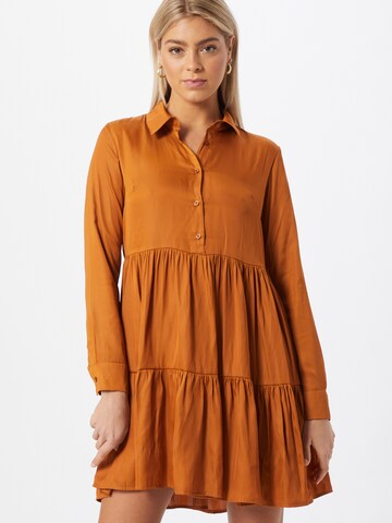 Robe-chemise NU-IN en orange : devant