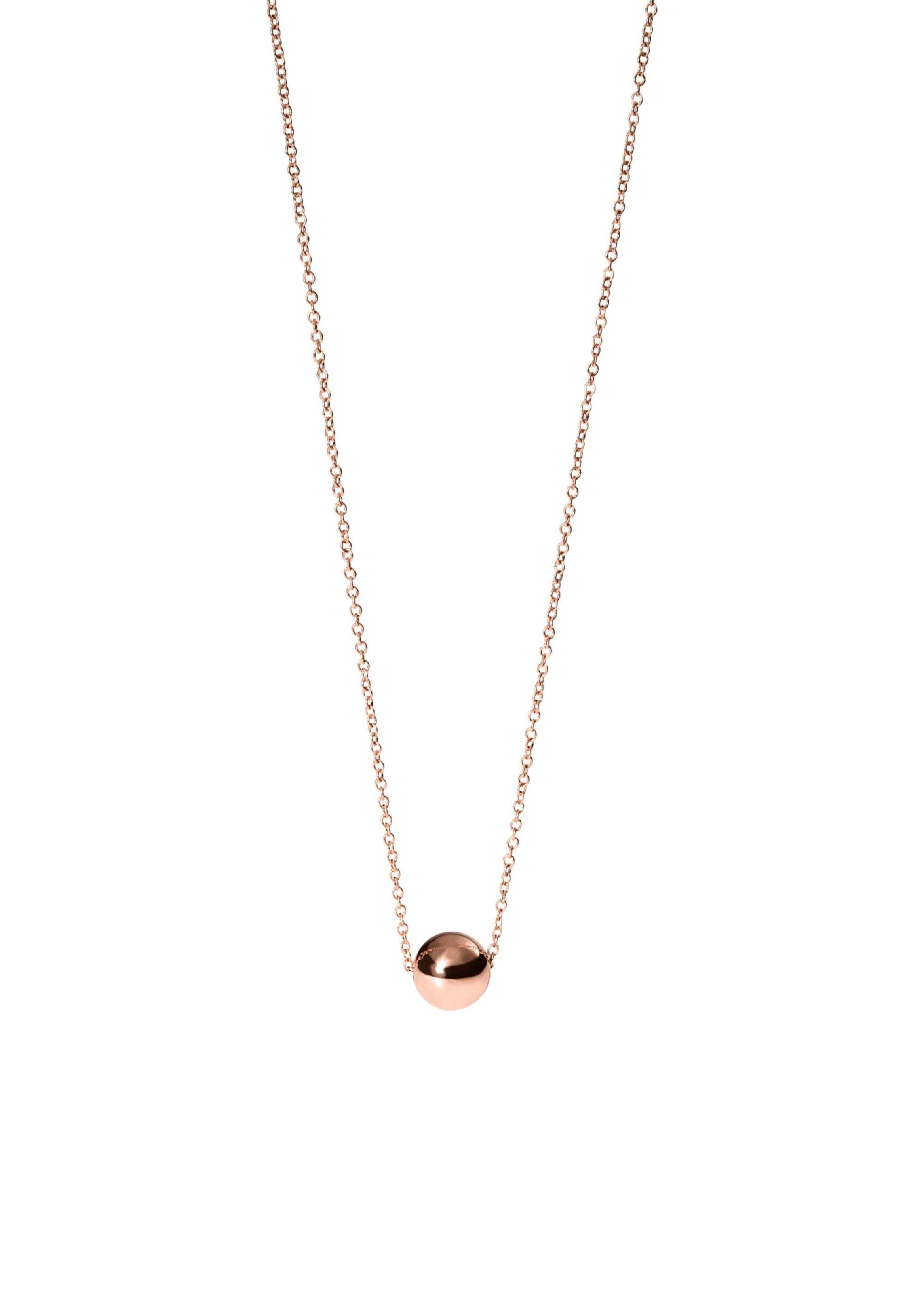 PURELEI Ketting 'Minimalist Orb' in Goud: voorkant
