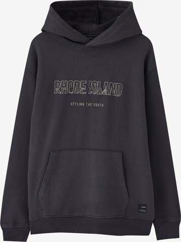 Sweat-shirt Pull&Bear en noir : devant