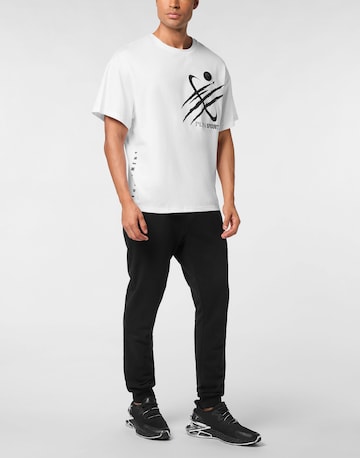 Plein Sport - Camiseta 'Scratch' en blanco