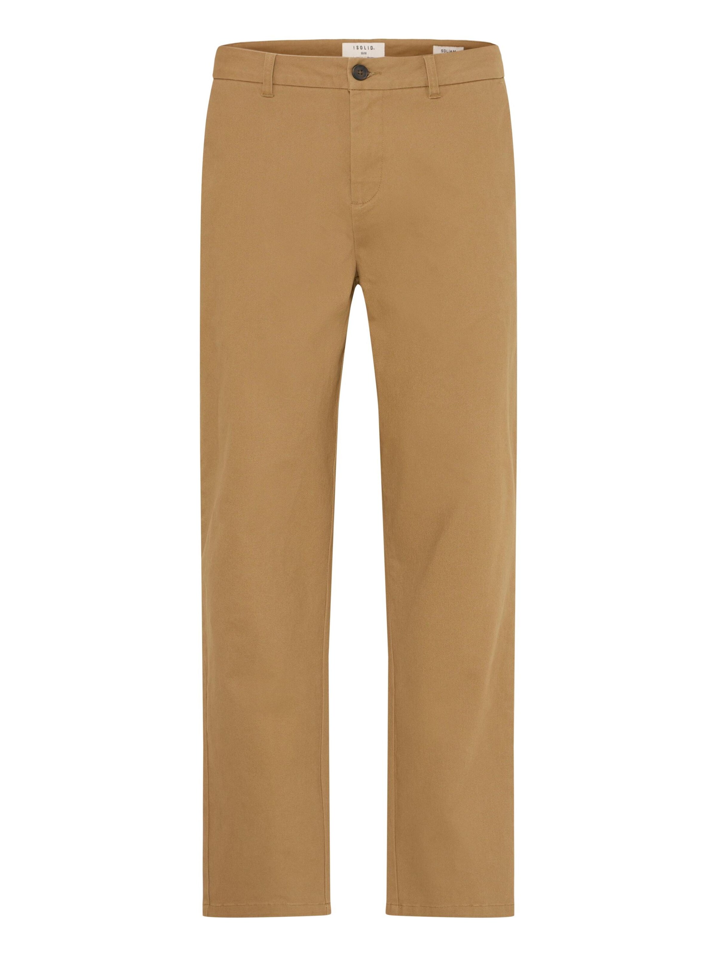 !Solid Chino trousers 'SDTate' in Brown: front