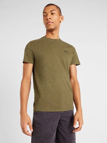 Superdry - Camiseta en verde: frente