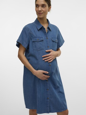 Vero Moda Maternity Blousejurk 'VMMCamilla' in Blauw