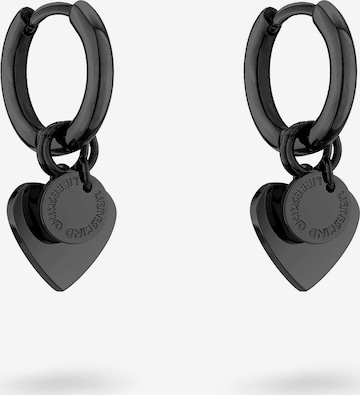 Liebeskind Berlin Ohrringe in Schwarz: Vorderseite