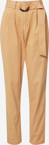 Peppercorn Pleat-Front Pants 'Dalina' in Brown: front