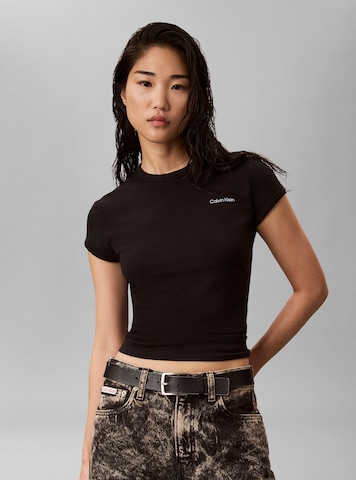 T-shirt Calvin Klein en noir : devant