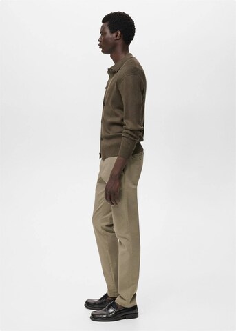 MANGO MAN Slim fit Chino Pants 'Barna' in Beige