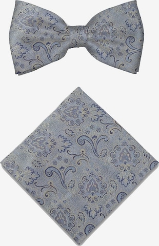 Real Guys Set Fliege mit Einstecktuch in Blau: Vorderseite