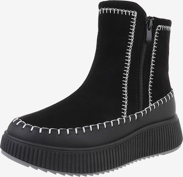 Ital-Design Ankle Boots in Black: front