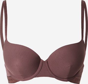 Sutien de tricou Sutien de la Tommy Hilfiger Underwear pe maro: față