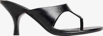 Calvin Klein T-bar sandals 'Elisa' in Black: front