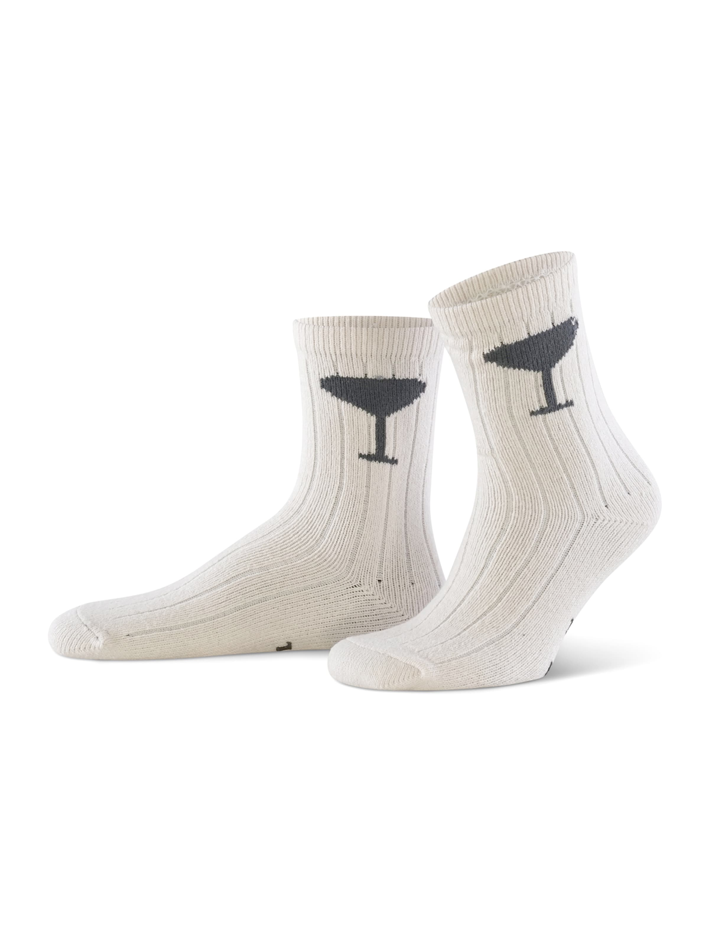 PJ Salvage Socks in Beige: front