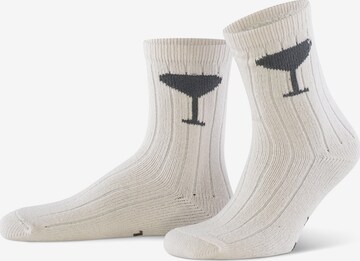 PJ Salvage Socks in Beige: front