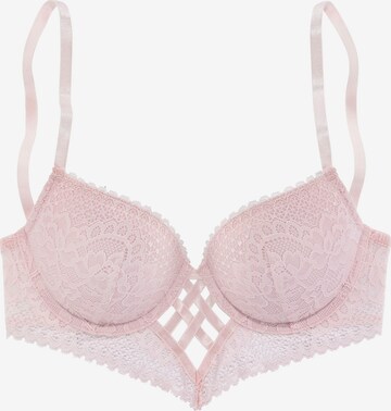 LASCANA Push-up Push-up-BH in Pink: predná strana