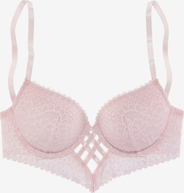 LASCANA Push-up-BH in Pink: predná strana