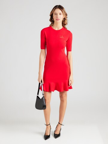 ARMANI EXCHANGE Sukienka z dzianiny w kolorze czerwony: przód