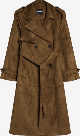 BershkaPrijelazni kaput - bež boja: prednji dio