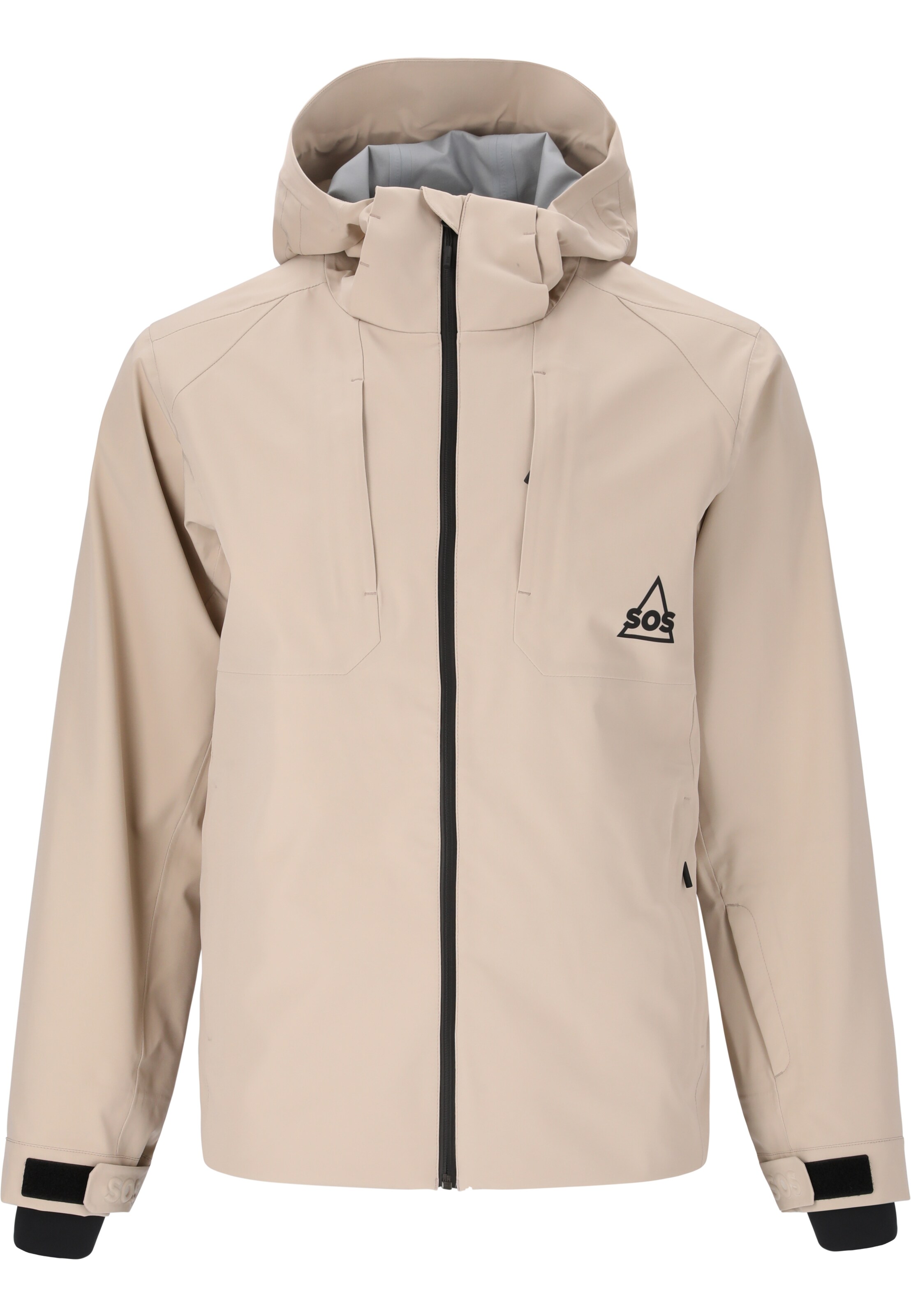 SOS Skijacke 'Alta' in Beige: Vorderseite