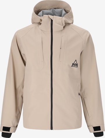 SOS Performance Jacket 'Alta' in Beige: front