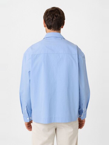 Coupe regular Chemise 'Jimin' Antioch en bleu