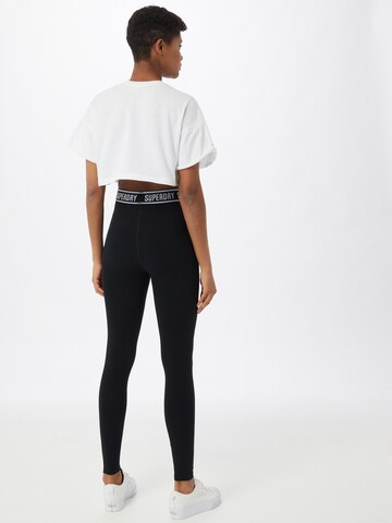 Superdry Skinny Leggings 'Independent' in Schwarz