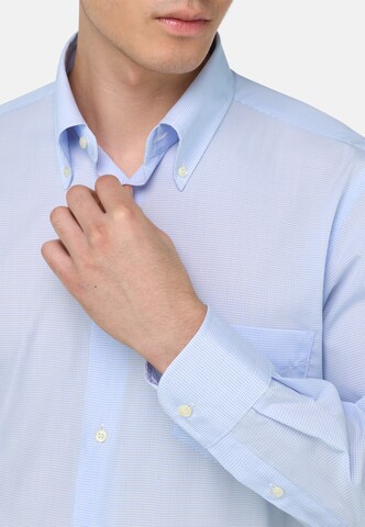Boggi Milano Regular fit Button Up Shirt in Blue