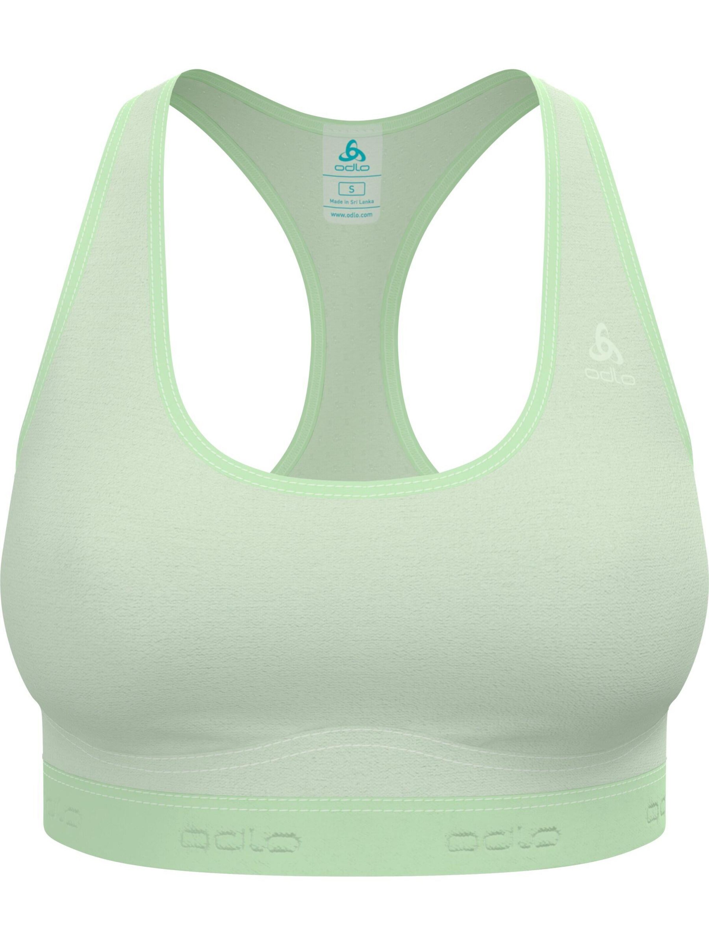 ODLO Sport bh 'ASCENT PW MEDIUM' in XL/C/D/E in de kleur Lichtgroen, Productweergave