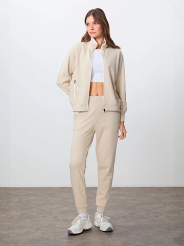 Tommy Life - Fato de jogging em bege: frente