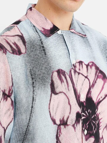 WE Fashion Tavaline suurus Triiksärk, värv sinine