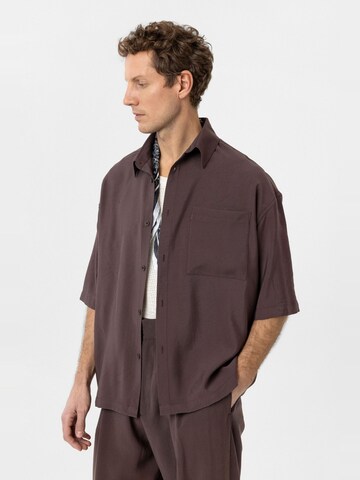 Antioch Comfort fit Overhemd 'Ricardo' in Bruin