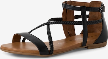Tamaris Sandal in Black: front