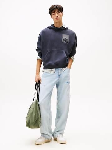 Tommy Jeans Mikina – modrá