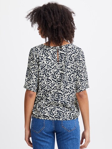 ICHI Blouse 'Marrakech' in Blauw