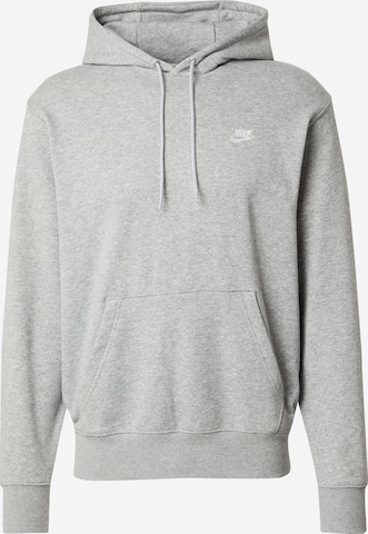 Sweat-shirt 'Club Fleece' Nike Sportswear en gris : devant