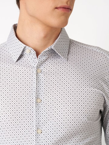 DESOTO Slim fit Zakelijk overhemd in Grijs