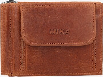 MIKA Wallet in Brown: front