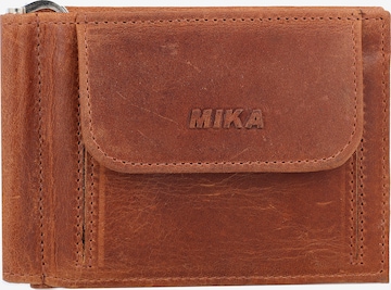 Porte-monnaies MIKA en marron : devant