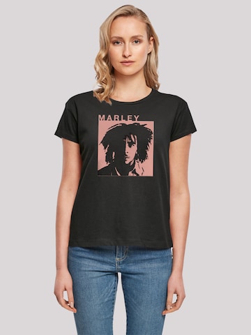 T-shirt 'Bob Marley Reggae Music by Rock Off' F4NT4STIC en noir : devant
